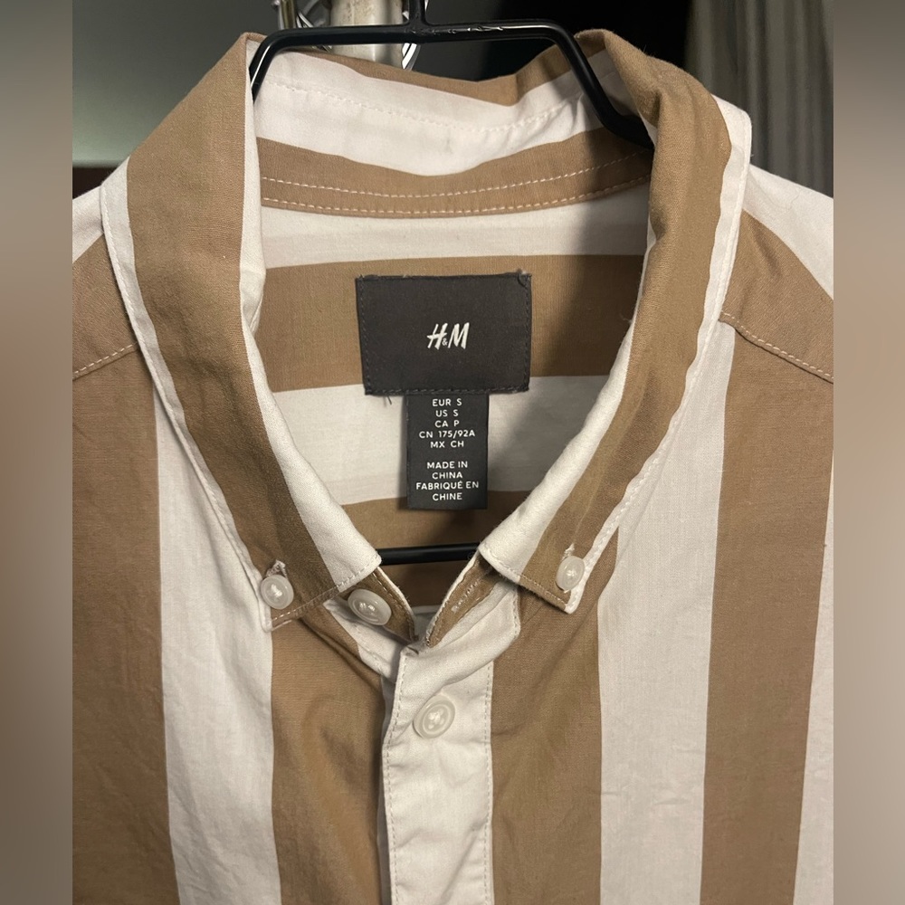 Mens stripped button down